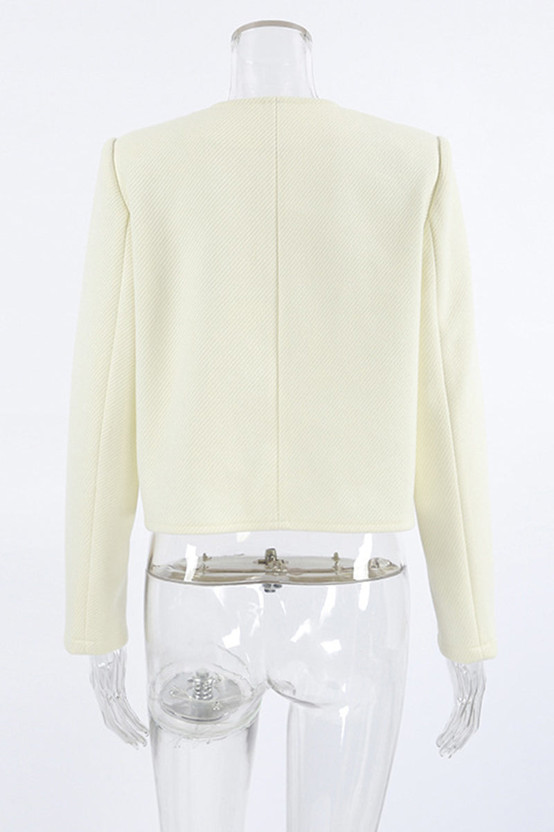 Concha® | Casual everyday outerwear with solid color buttons and O-neck