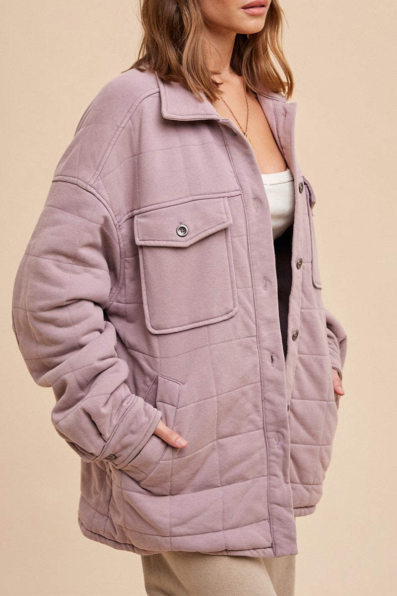 Danielle® | Casual everyday outerwear with plain pocket buttons and turn-down collar