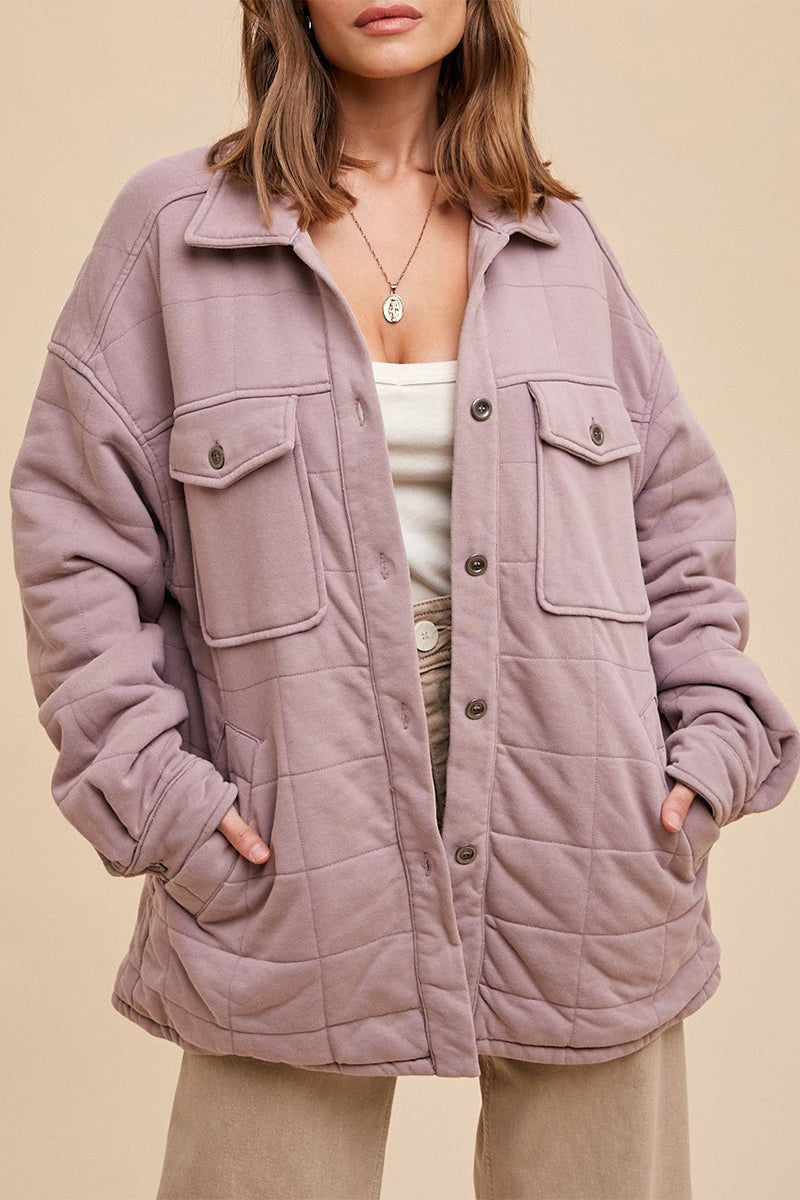Danielle® | Casual everyday outerwear with plain pocket buttons and turn-down collar