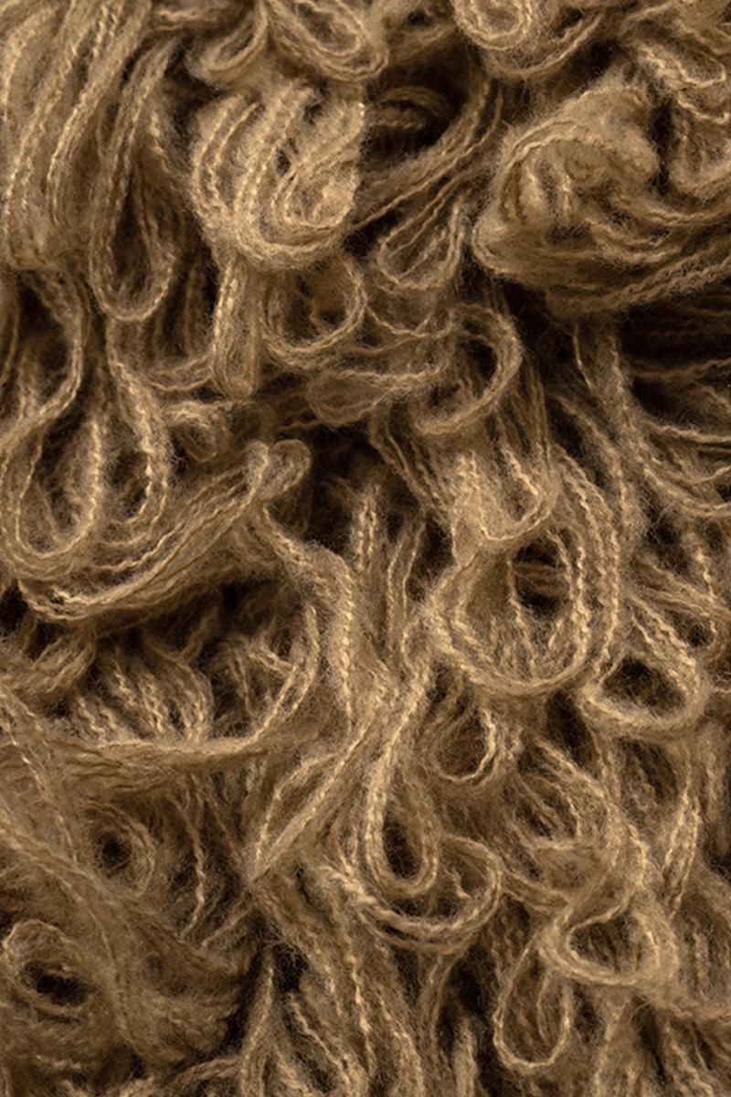 Desirée® | Casual solid color turtleneck sweaters with fringe trim and zip fastening