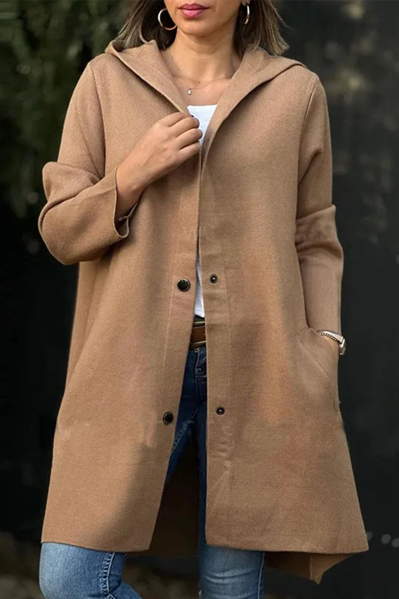 Ella® | Casual, daily outerwear with pocket buttons and hood