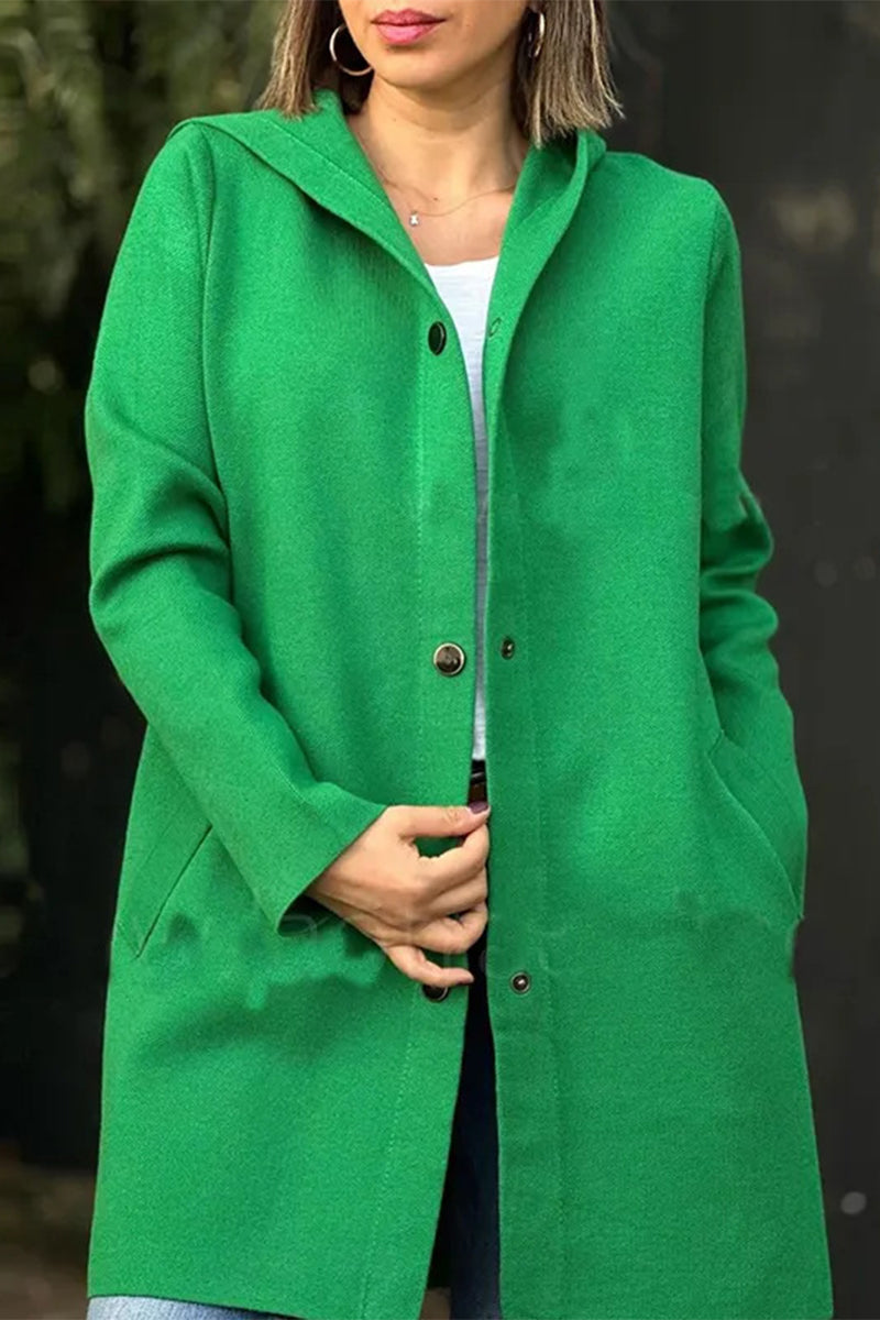 Ella® | Casual, daily outerwear with pocket buttons and hood