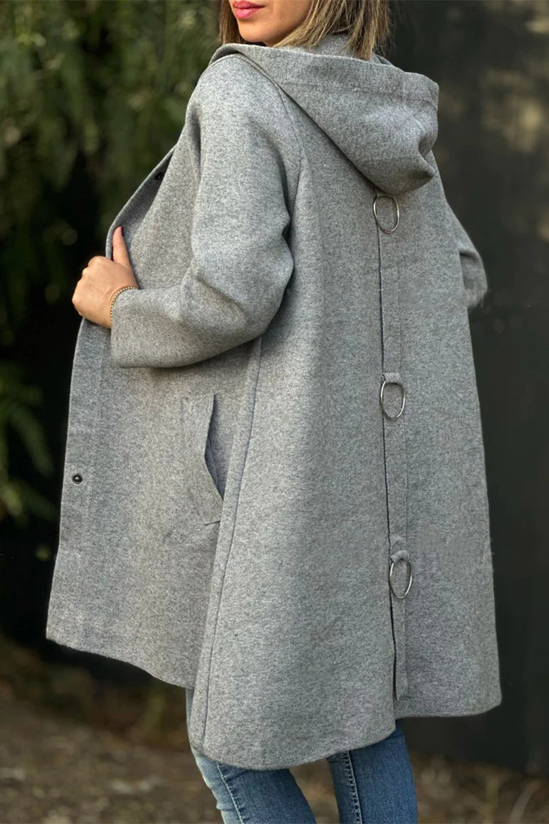 Ella® | Casual, daily outerwear with pocket buttons and hood