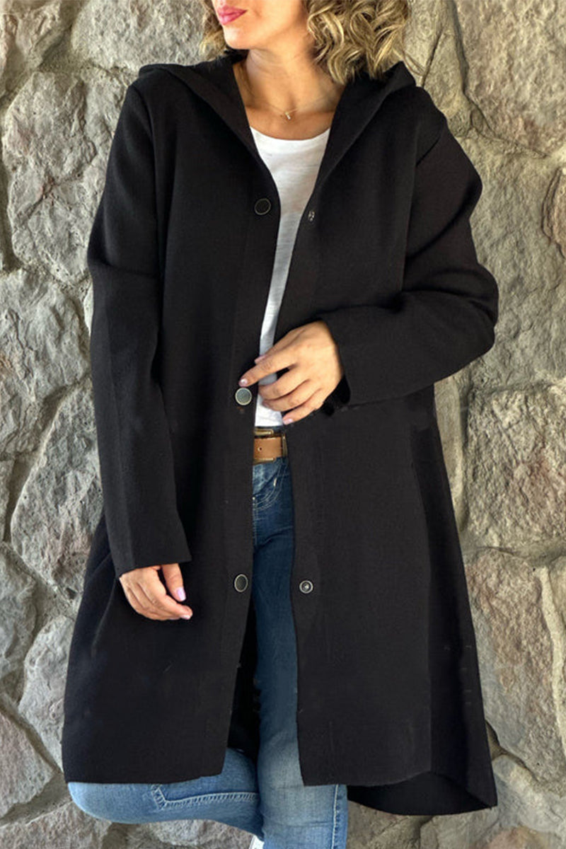 Ella® | Casual, daily outerwear with pocket buttons and hood