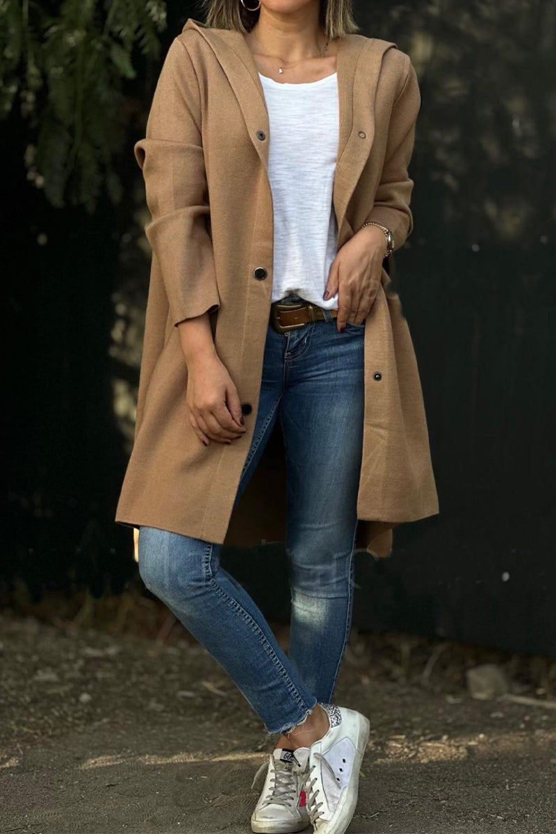 Ella® | Casual, daily outerwear with pocket buttons and hood