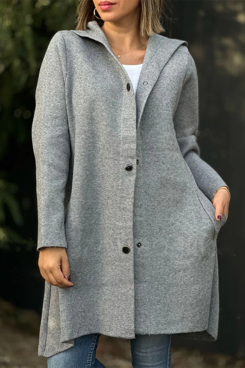 Ella® | Casual, daily outerwear with pocket buttons and hood