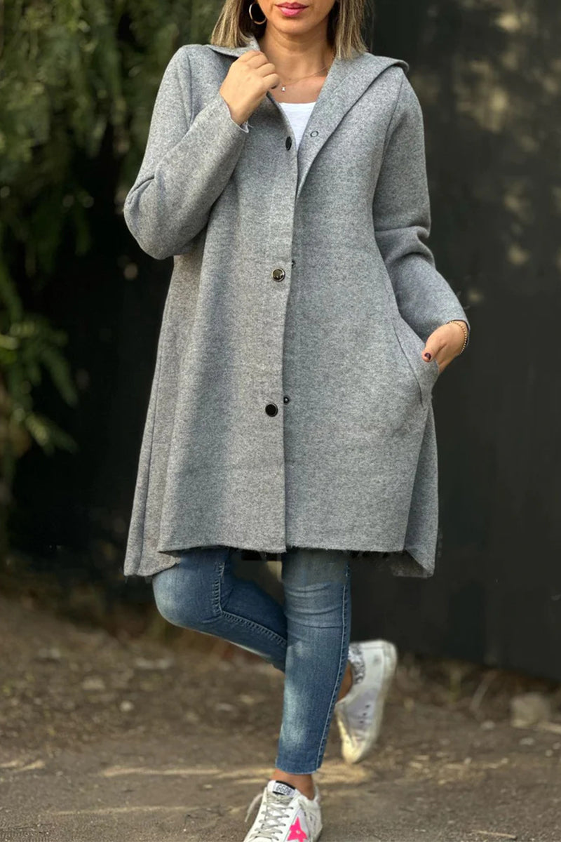 Ella® | Casual, daily outerwear with pocket buttons and hood