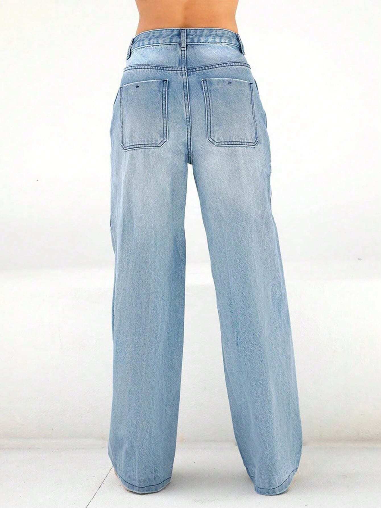 Calypso® | Perfect loose straight leg jeans for women