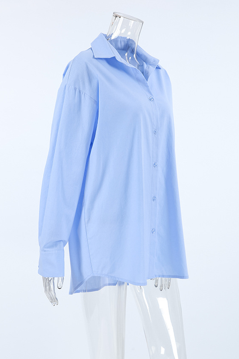 Camille® | Casual everyday blouses with buttons and turn-down collars