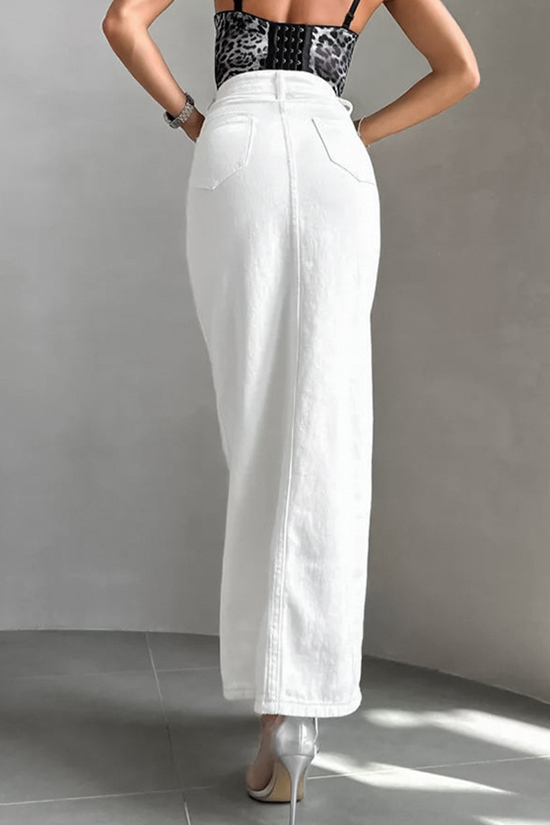 Amira® | Casual daily high waist straight pants with pocket buckle