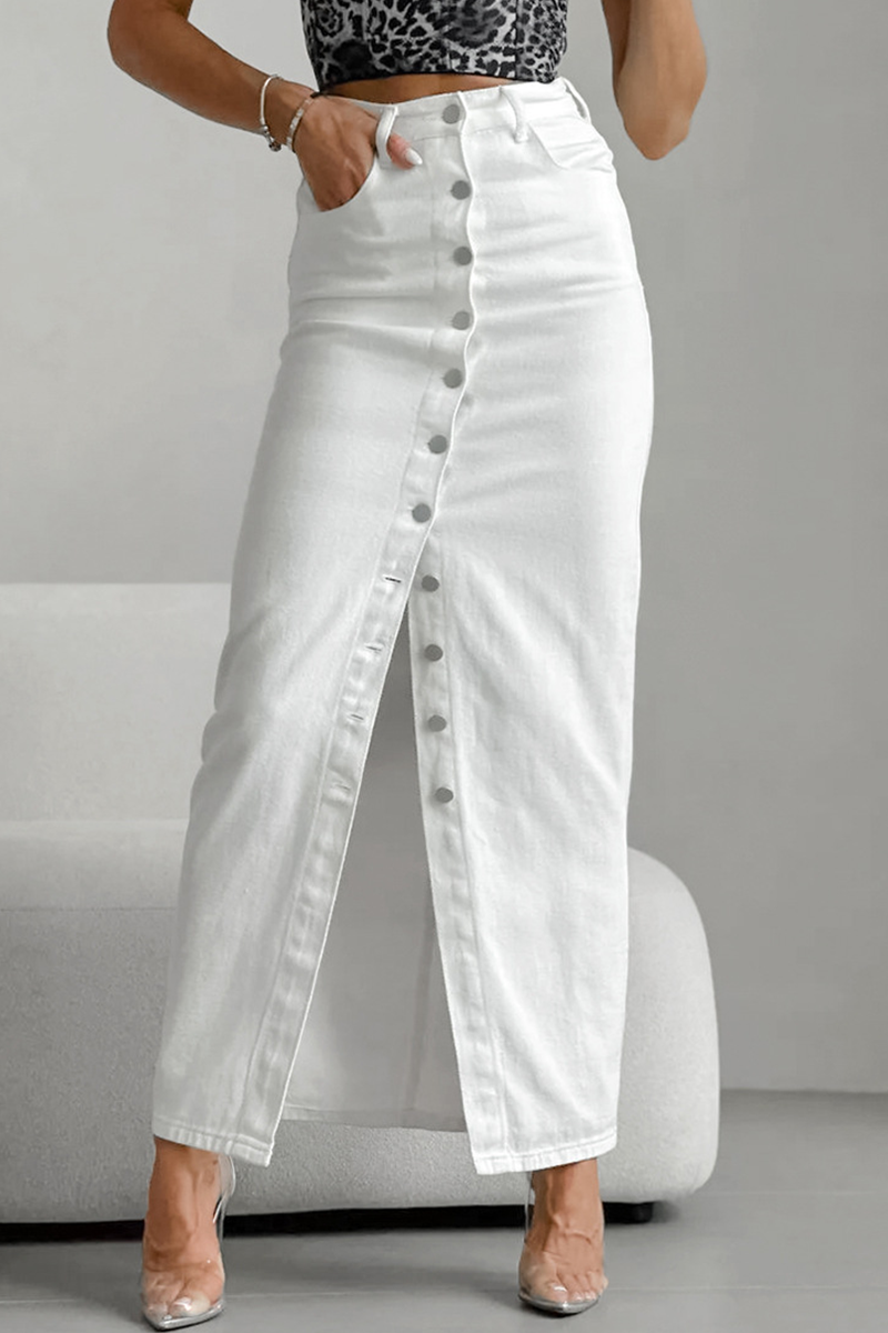 Amira® | Casual daily high waist straight pants with pocket buckle