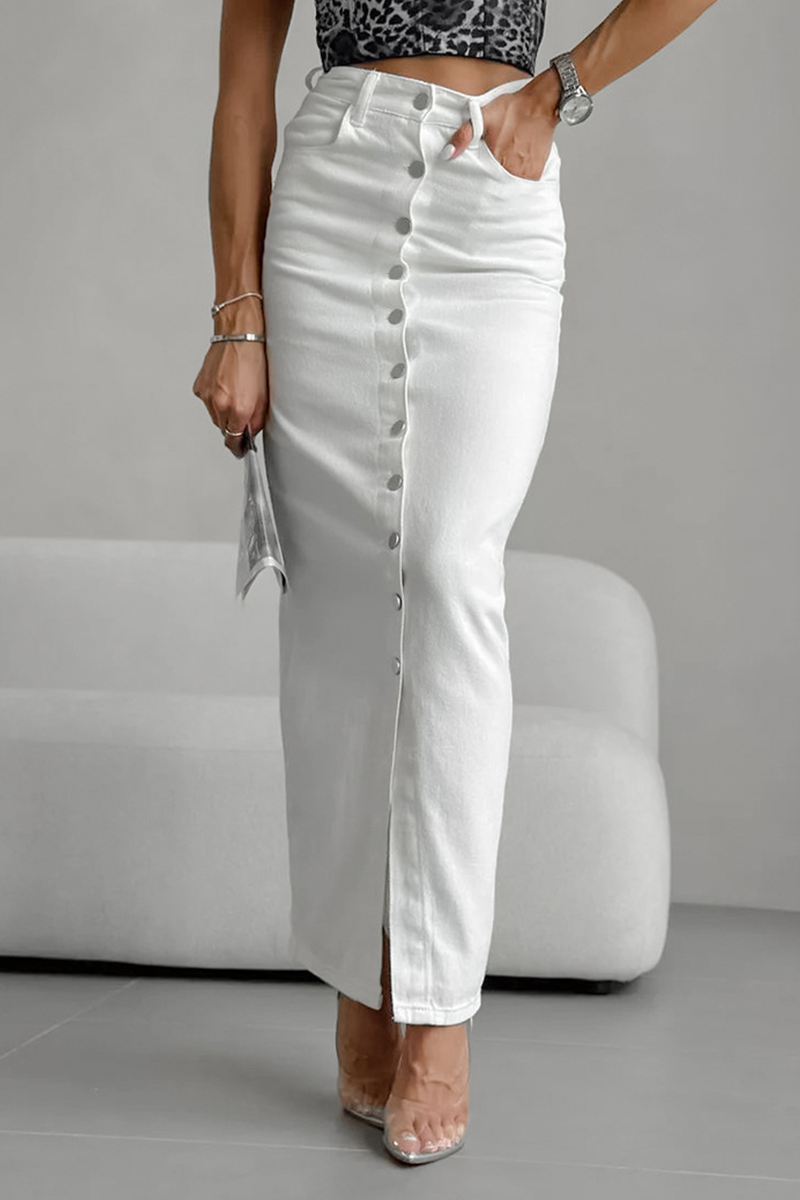 Amira® | Casual daily high waist straight pants with pocket buckle