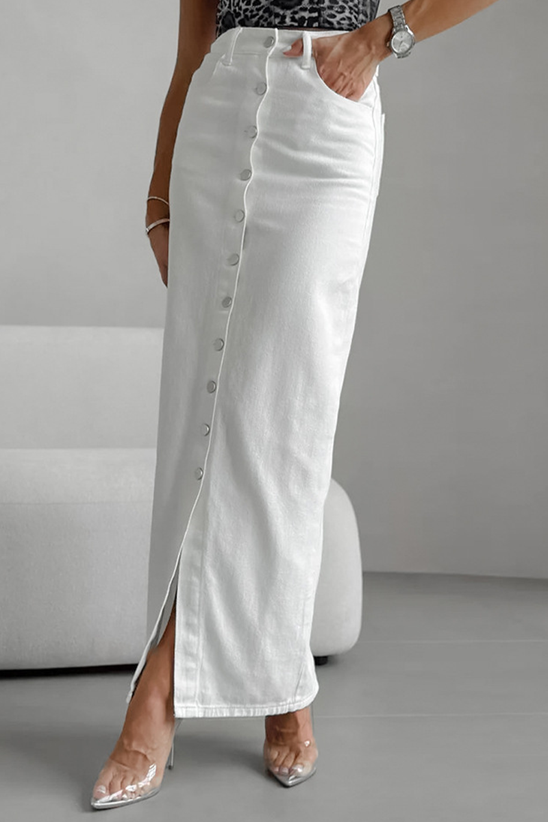 Amira® | Casual daily high waist straight pants with pocket buckle