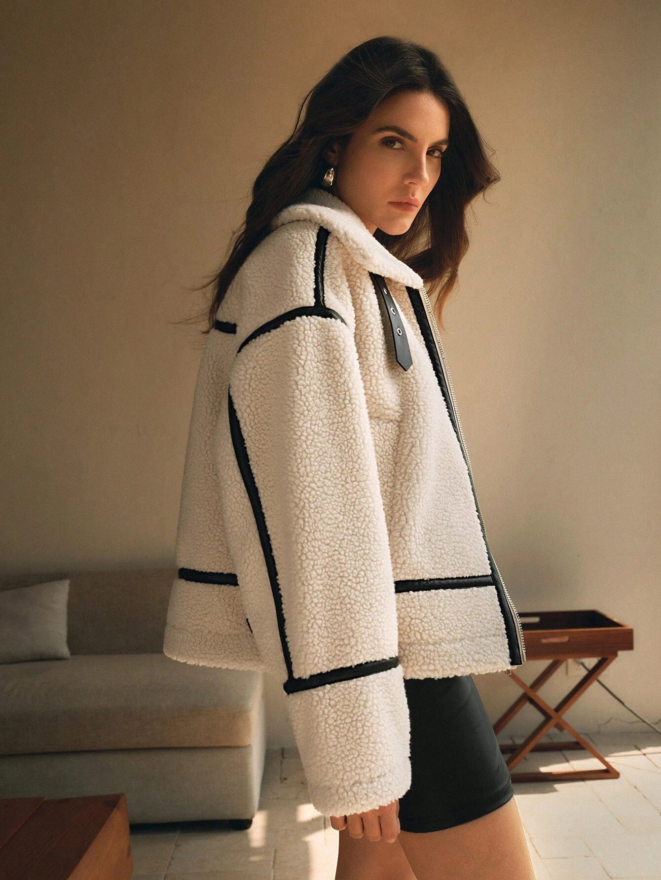 Renee | Women's Oversized Sherpa Jacket