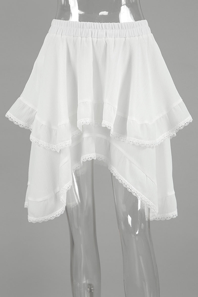 Carina® | Casual Daily Lace Irregular Loose High Waist Pants