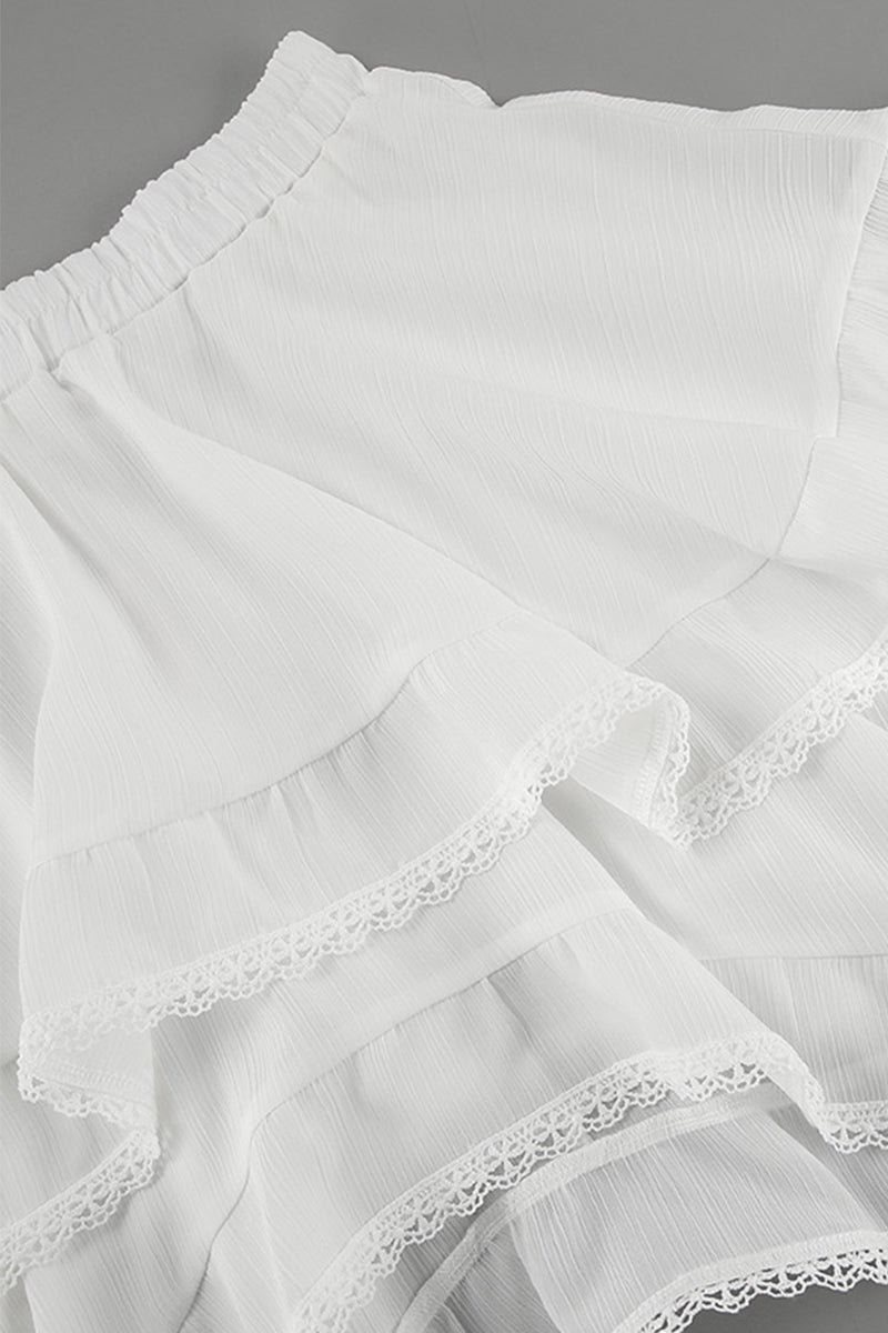 Carina® | Casual Daily Lace Irregular Loose High Waist Pants