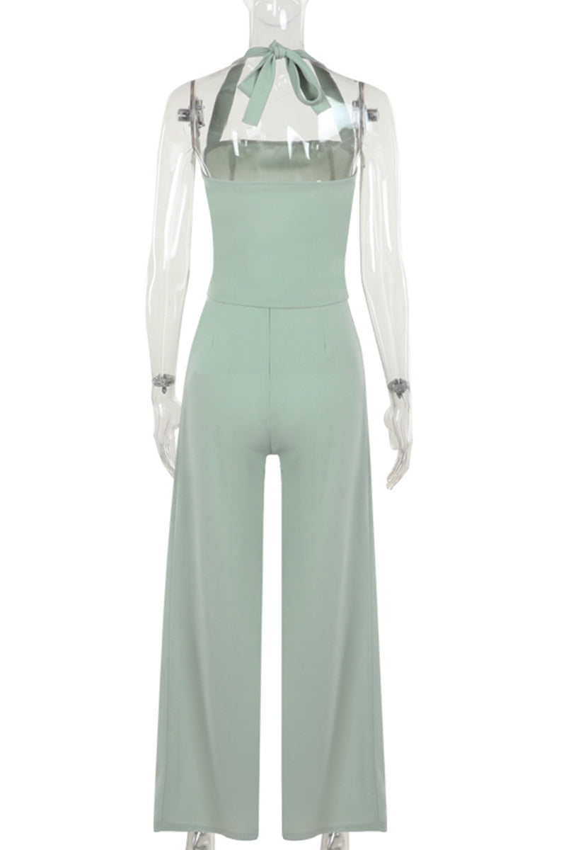 Anita® | Casual street, backless, zipper, halter, sleeveless, two piece