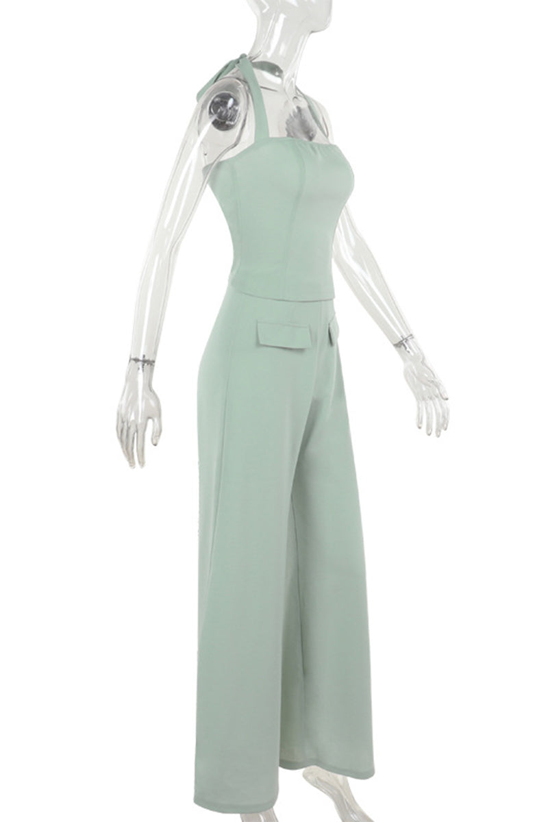 Anita® | Casual street, backless, zipper, halter, sleeveless, two piece