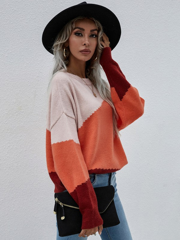 Bianca® | Women's sweater with long sleeves and a round neck