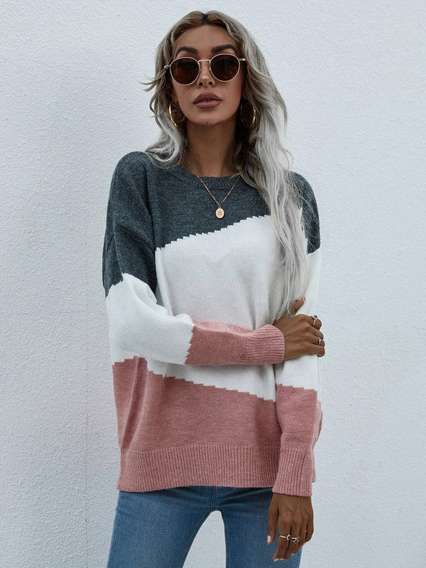 Bianca® | Women's sweater with long sleeves and a round neck
