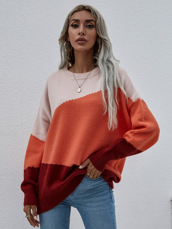 Bianca® | Women's sweater with long sleeves and a round neck