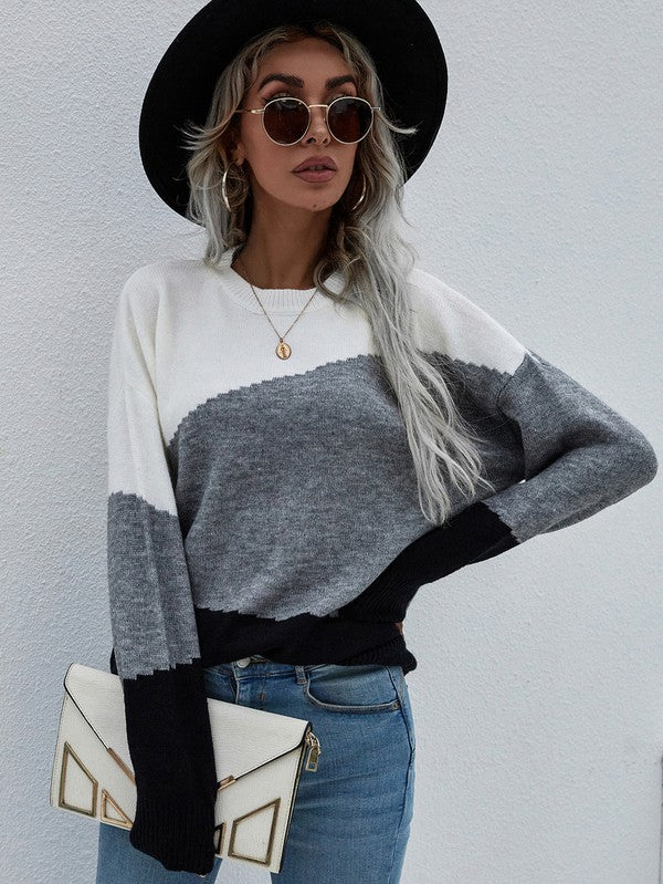 Bianca® | Women's sweater with long sleeves and a round neck