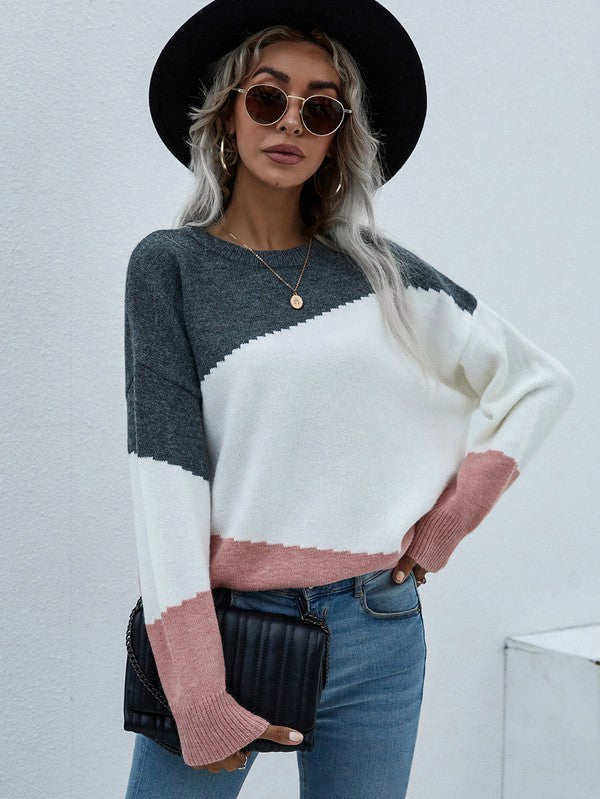 Bianca® | Women's sweater with long sleeves and a round neck