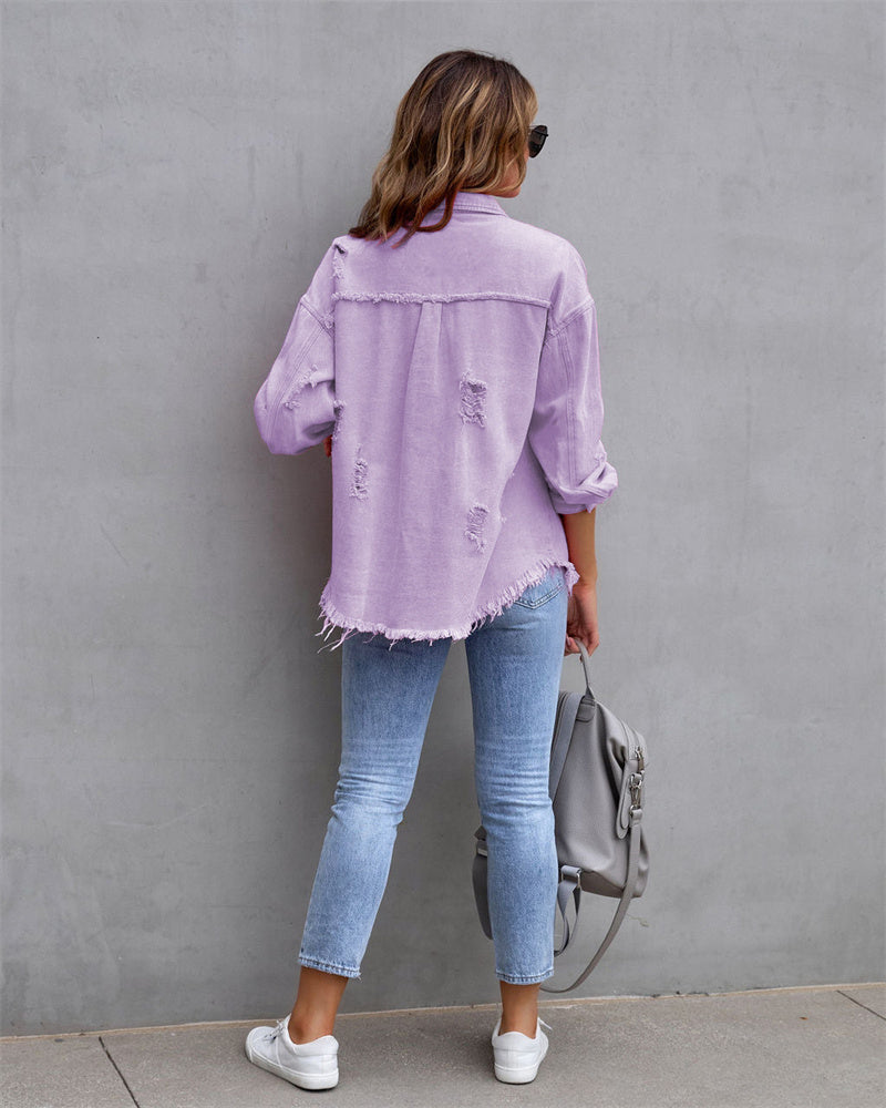 Amalia | Colorful women's denim jacket