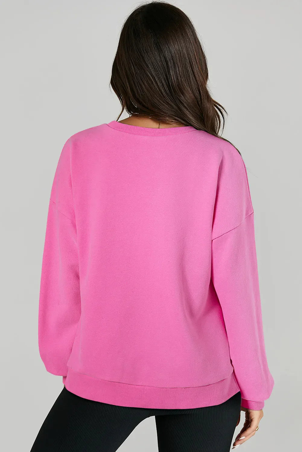 Claudia® | Long-sleeved sweatshirt with a high, low crew neck