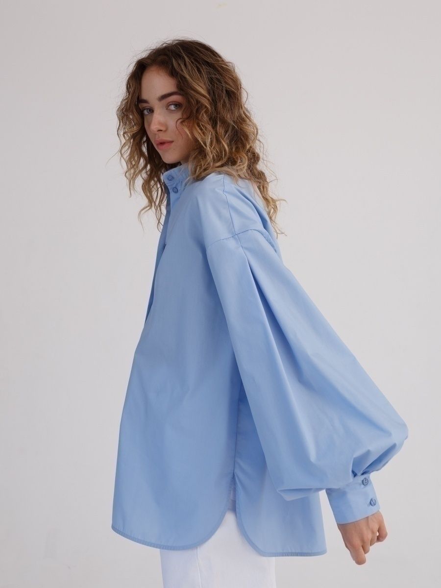 Blanca® | Cherry colored long sleeve puff shirt
