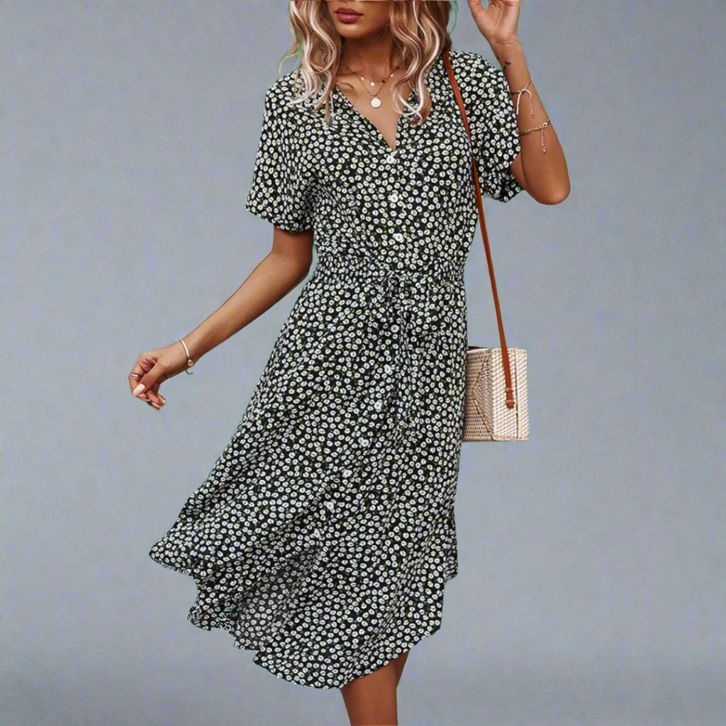 Deanna | Stylish Belted Summer Dress for Women