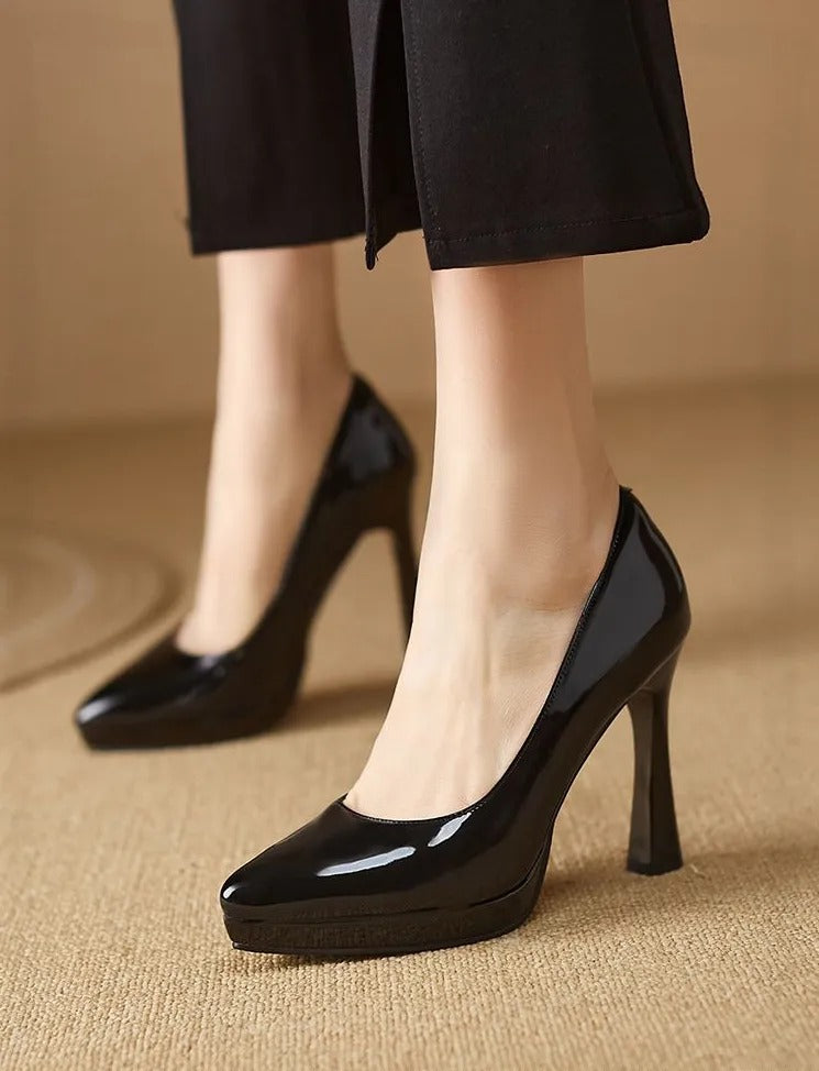 Kristen | Elegant ladies high heels pumps with pointed toe & thin heel - stylish pumps for special occasions