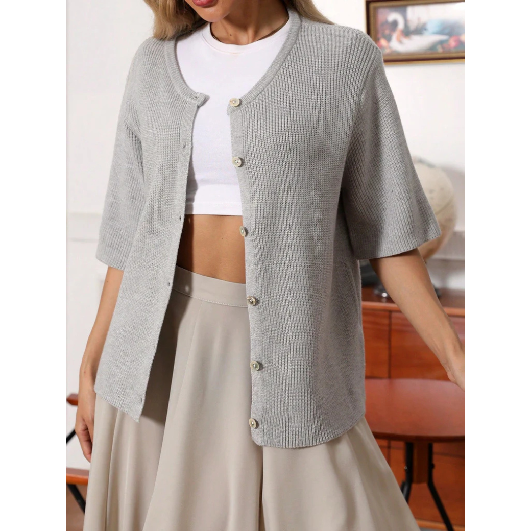 Clara® | Short sleeve cardigan for women