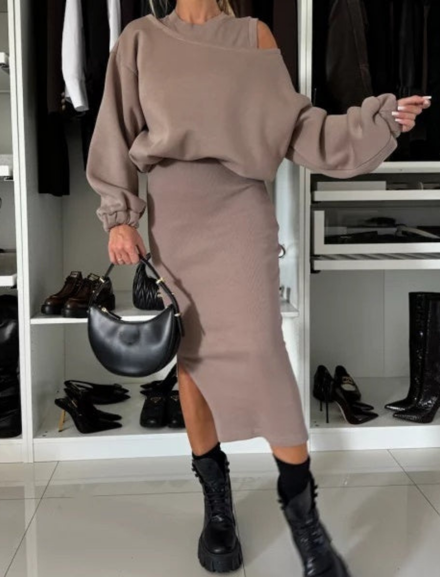 Doris® | Dress and sweater set