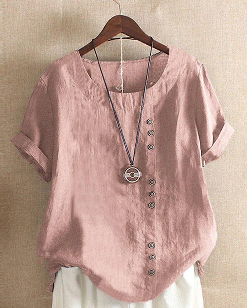 Bonifacia® | Stylish Women'S Blouse With Short Sleeves