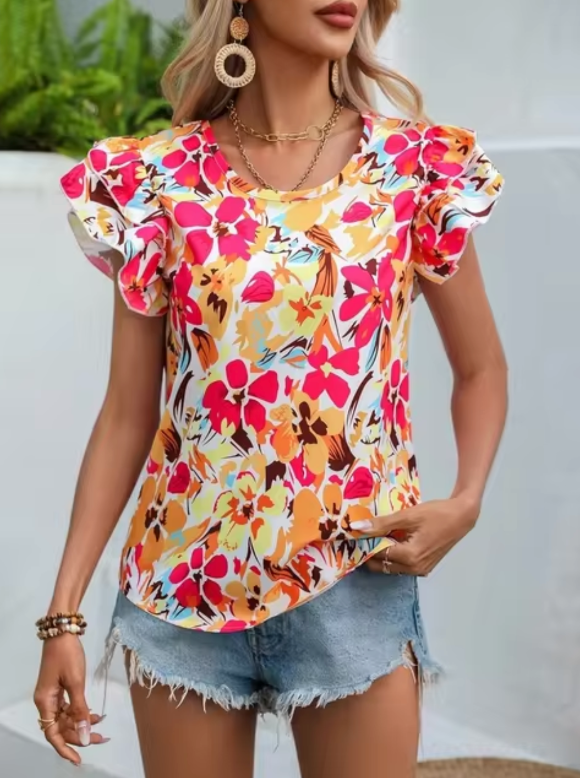 Eliana® | Summer blouse with floral print