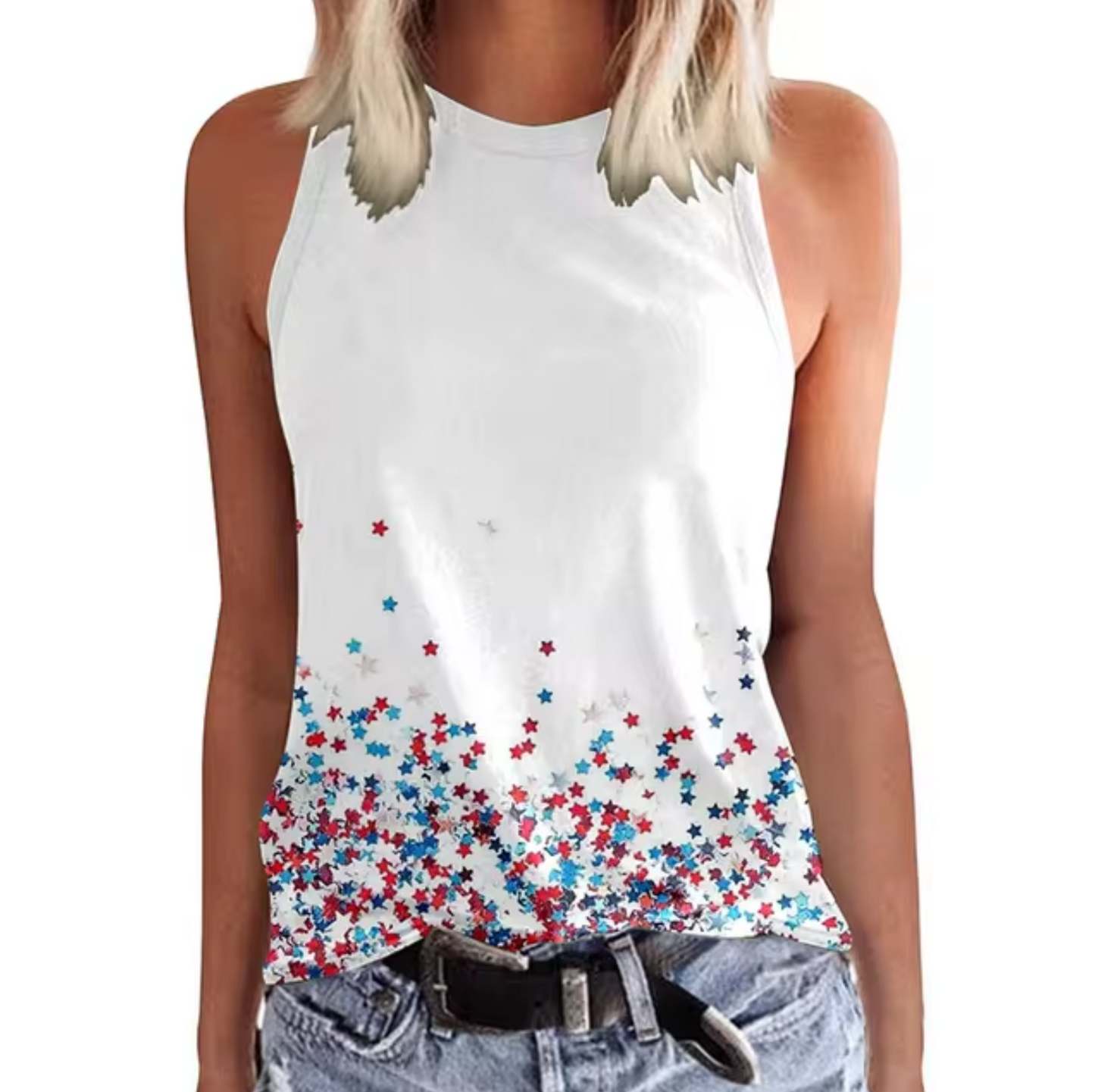 Brunella® | Sleeveless Top With Colorful Design