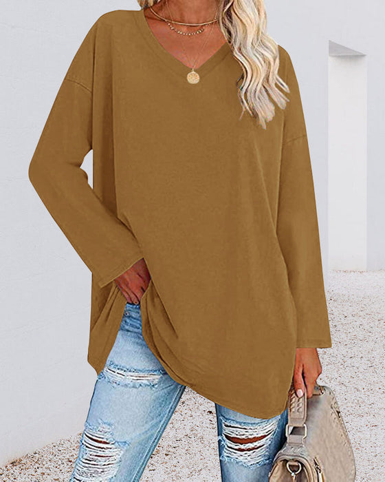 Bucket® | Women'S Blouse With Long Sleeves And V-Neck