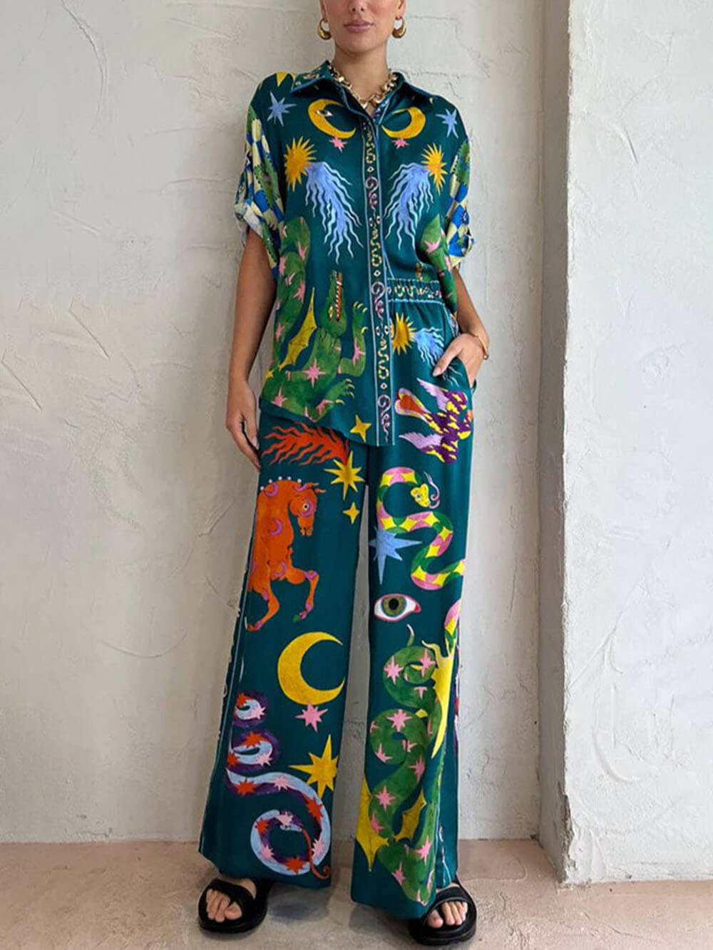 Elisa® | Coordinated set with celestial print