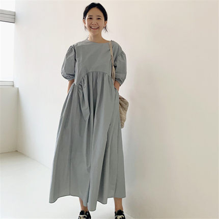 Elida® | Loose Dress With Puff Sleeves