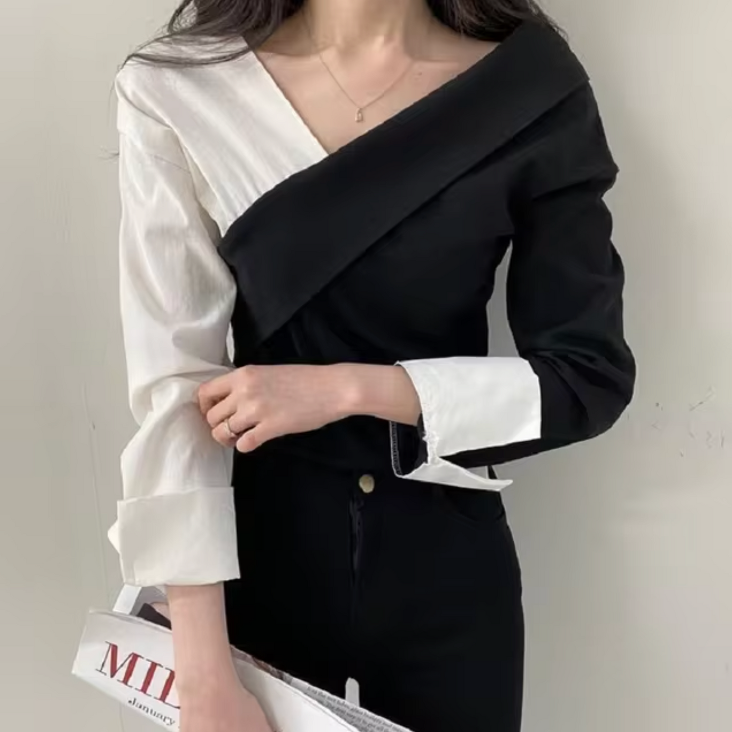 Britches® | V-Neck Long Sleeve Blouse