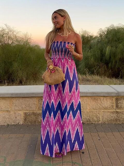 Claudia® | Strapless mid-length dress