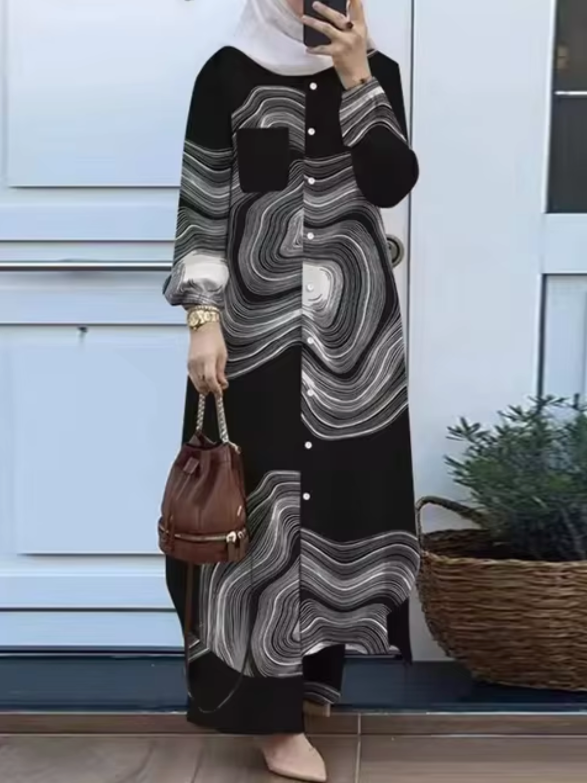 Elisa® | Elegant two-piece set of trousers and dress