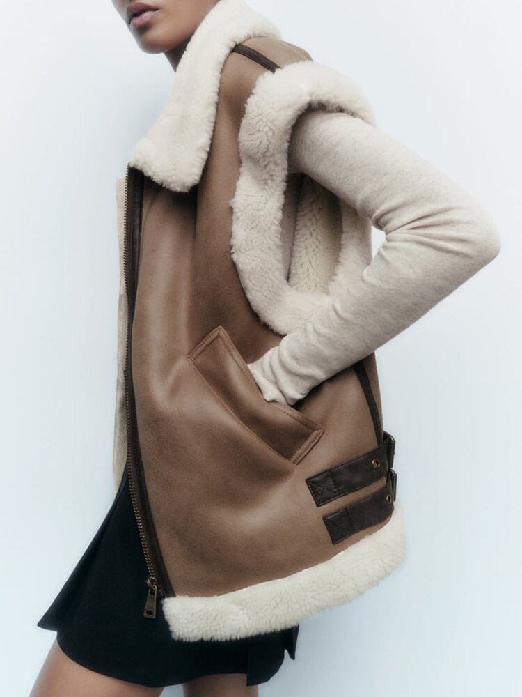 Beatriz | Women's vest with teddy lining