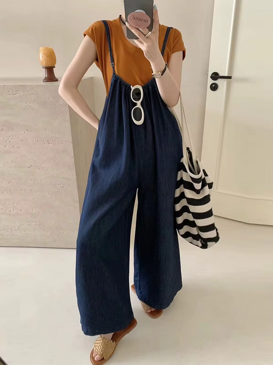 Daphne® | Baggy Denim Jumpsuit