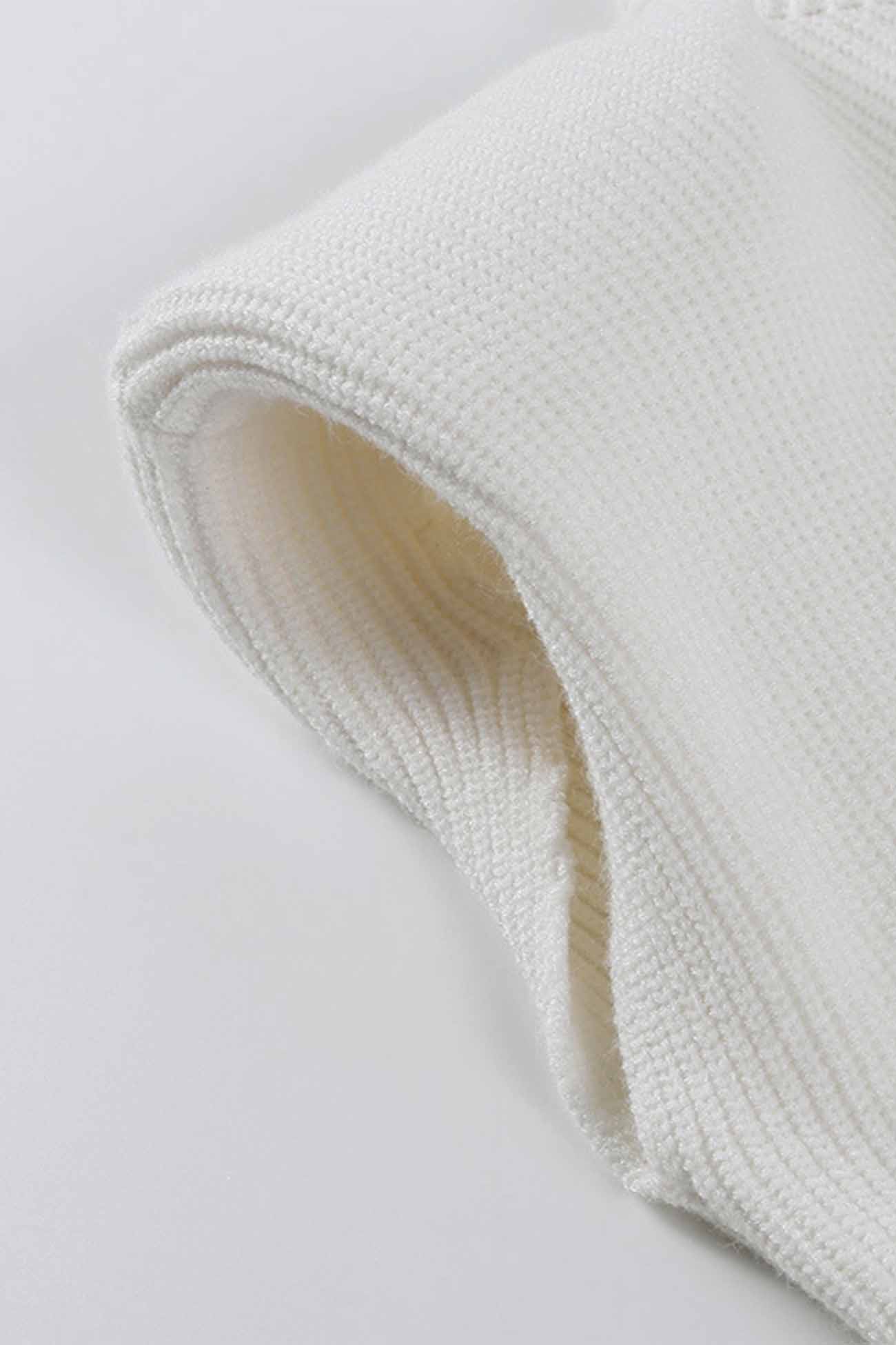 Cristina® | Solid Mock Neck Sleeveless Sweater