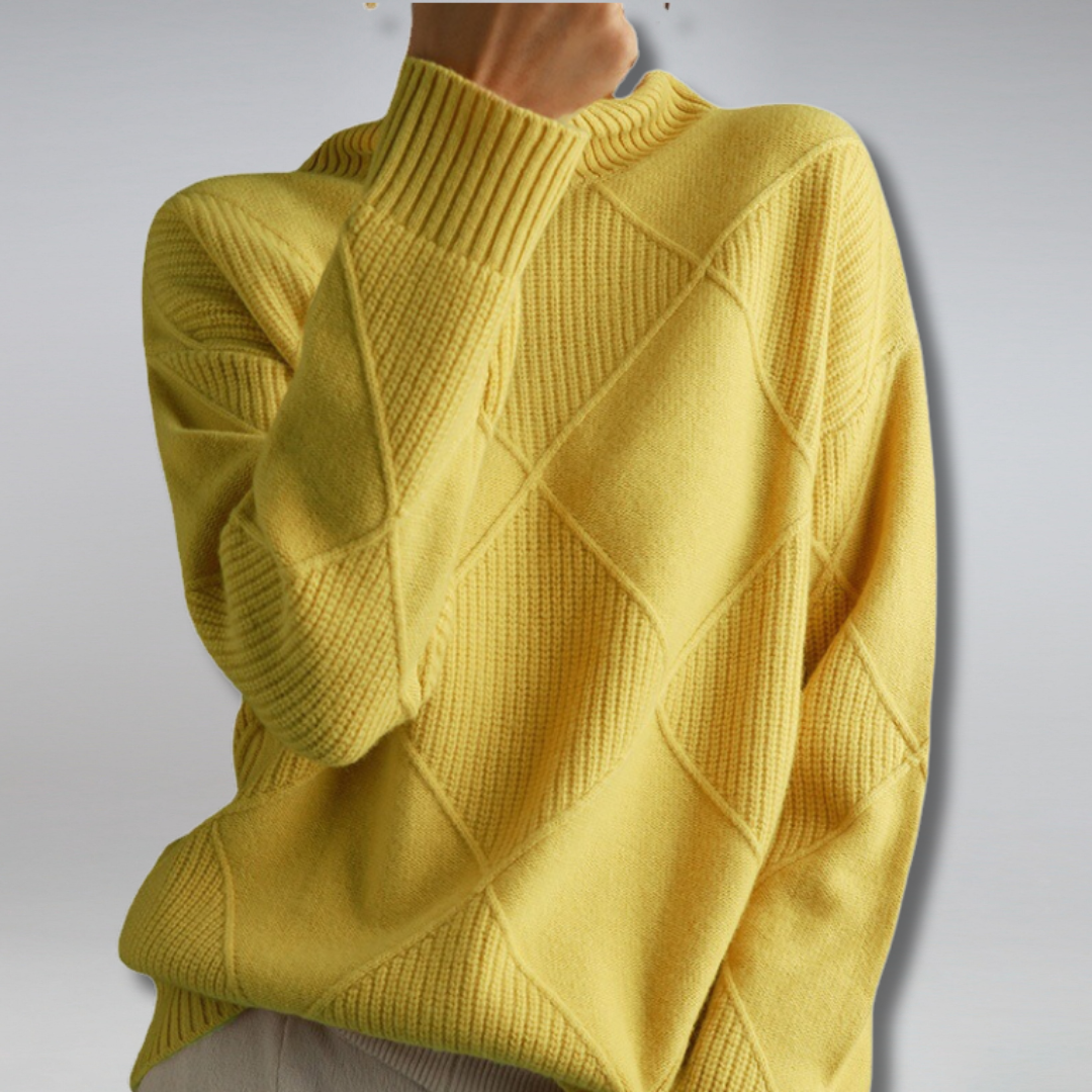 Alicia | Elegant roll collar sweater for women