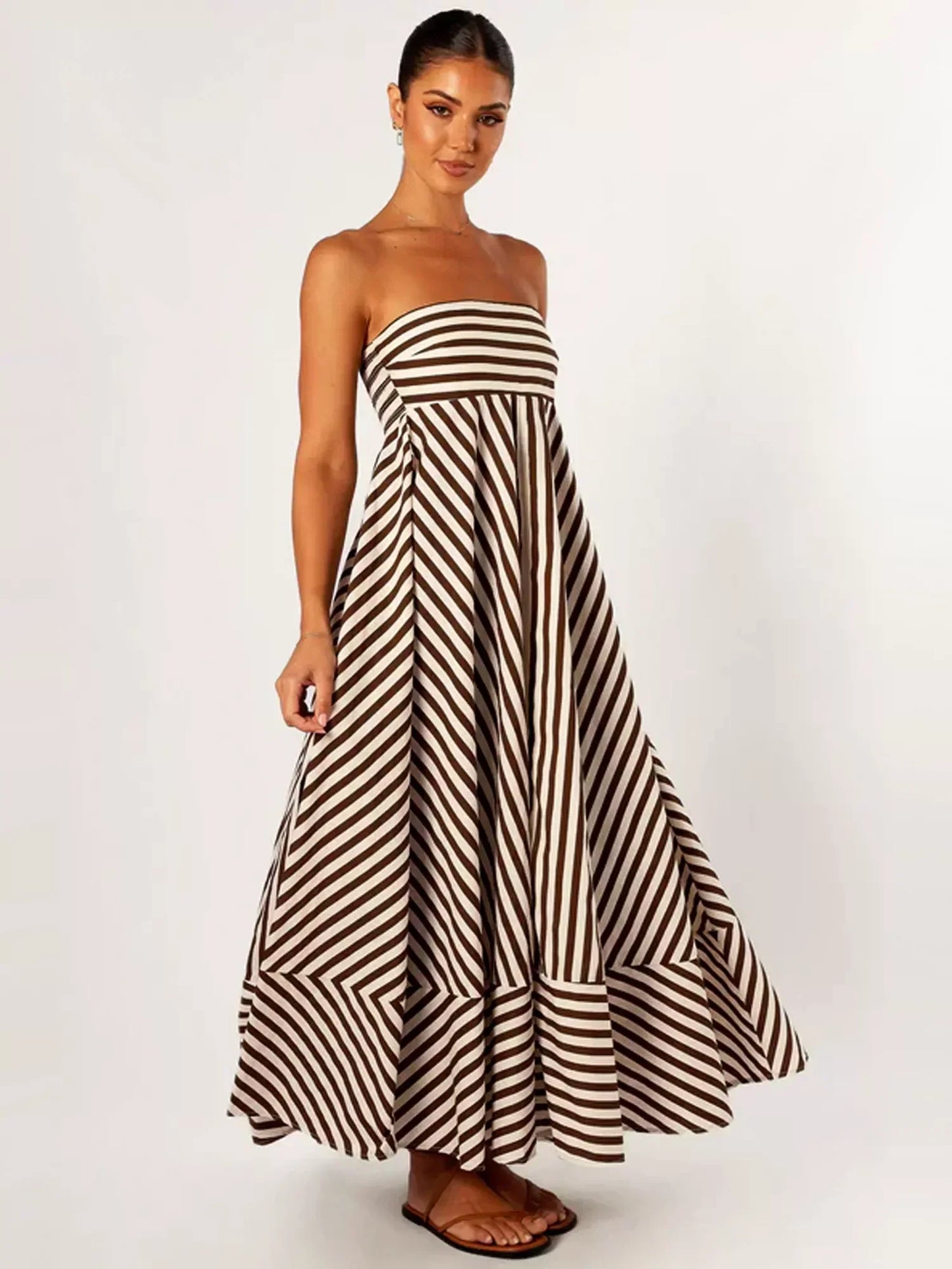 Jayla | Elegant Strapless Maxi Dress for Effortless Style