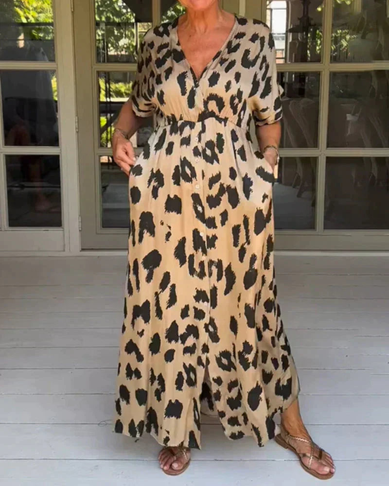 Sharon | Stylish Leopard Print Dress