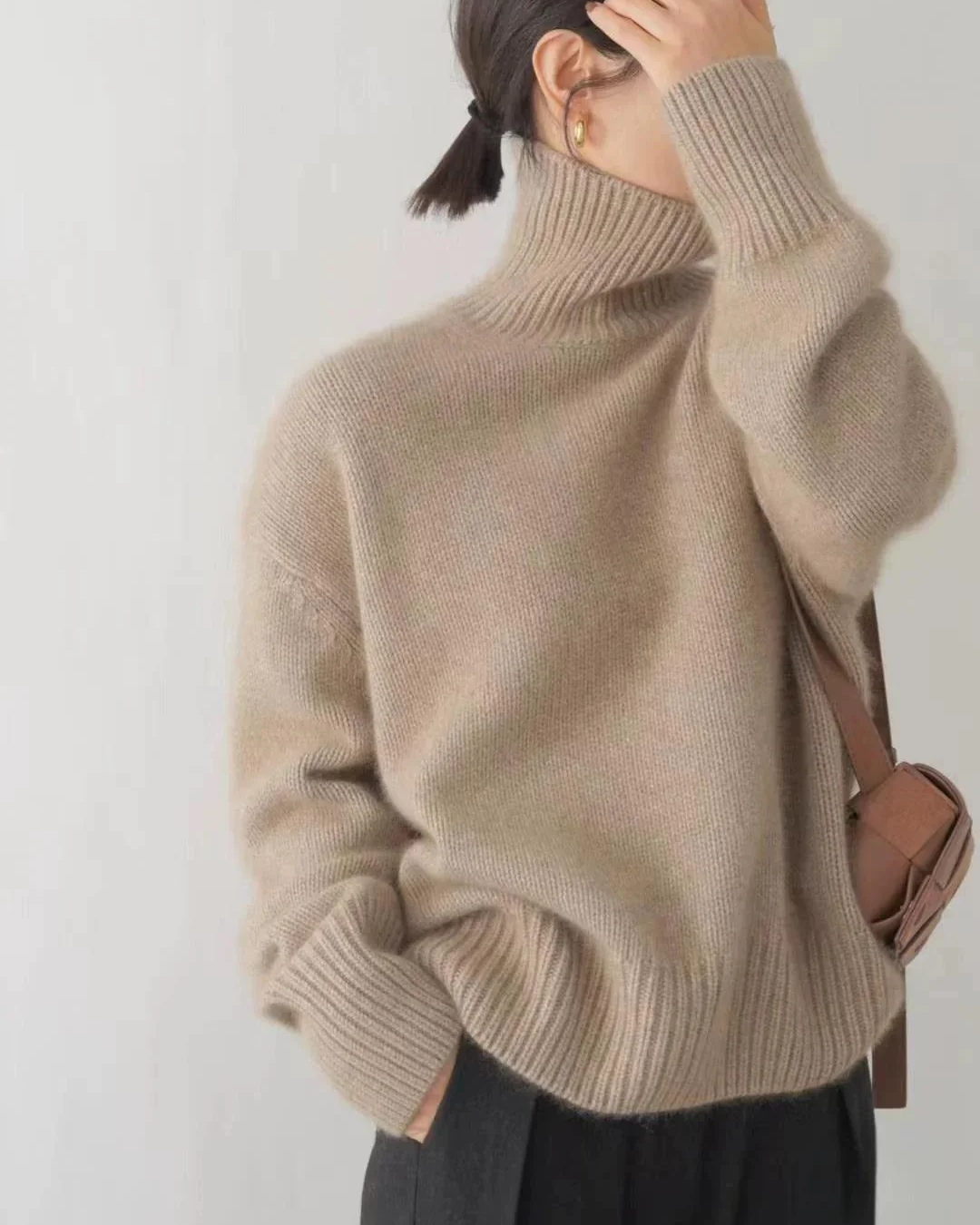 Judith | Women's Oversized Turtleneck Sweater